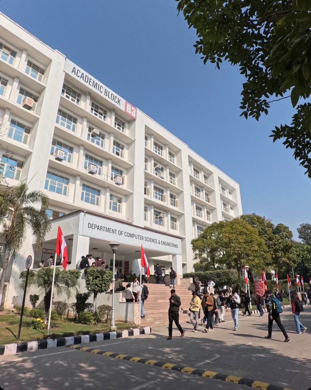 Engineering college campus, India